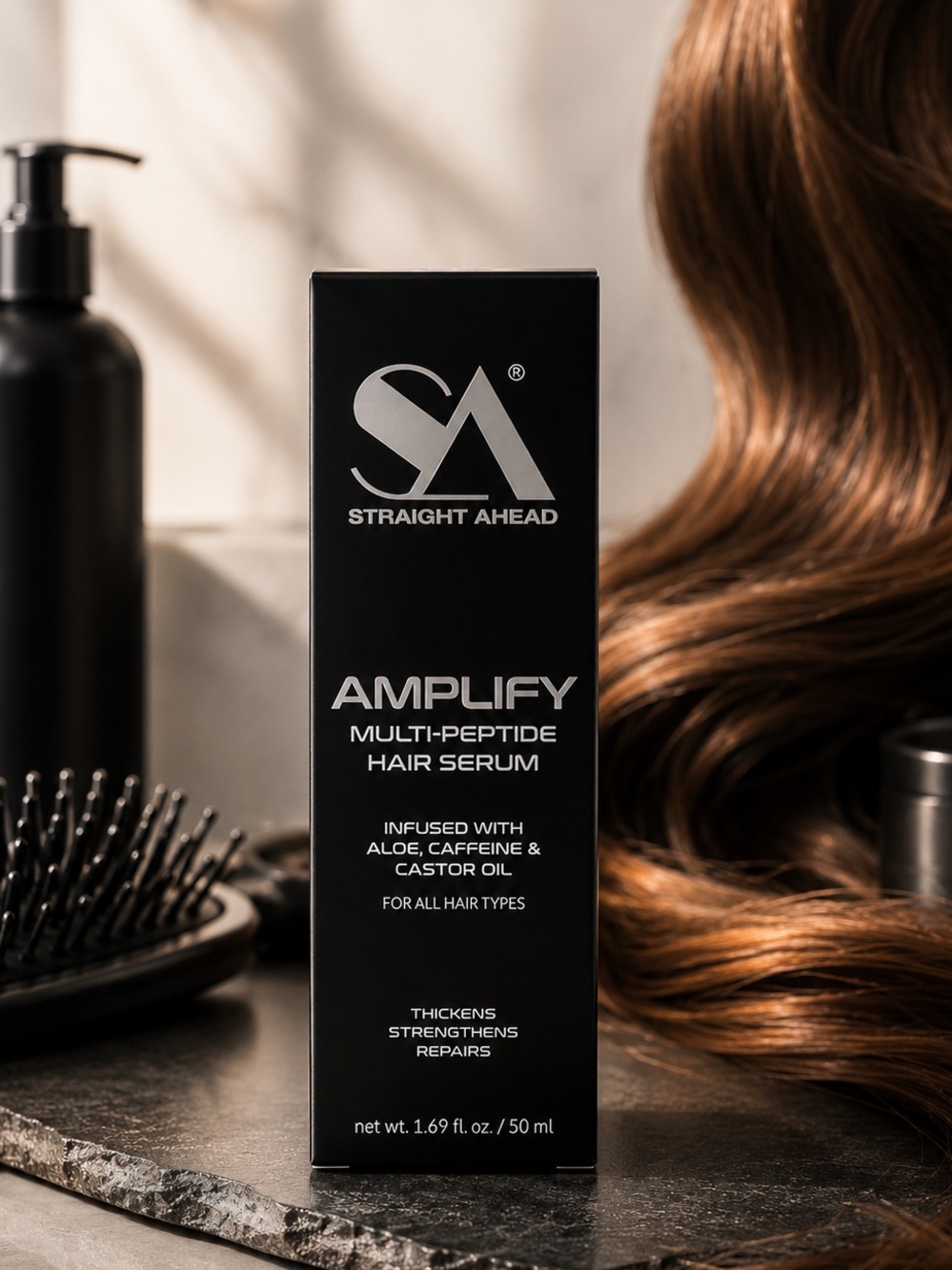 S.A Amplify Hair Serum Aloe Caffeine Castor Oil